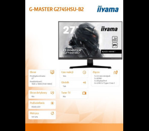 Monitor IIYAMA G-MASTER G2745HSU-B2 27 FHD 100Hz IPS 1ms do gier