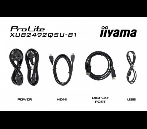 Monitor iiyama ProLite XUB2492QSU-B1 24 IPS QHD 100Hz USB-C