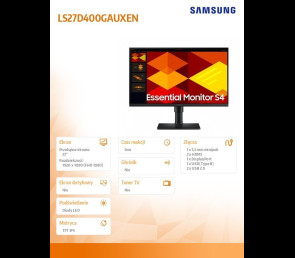 Monitor Samsung 27 cali S40GD FHD 1920x1080 100Hz IPS HAS PIV