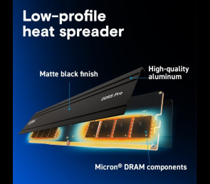 Pamięć Crucial DDR5 Pro 16GB 6000MHz CL48 z radiatorem