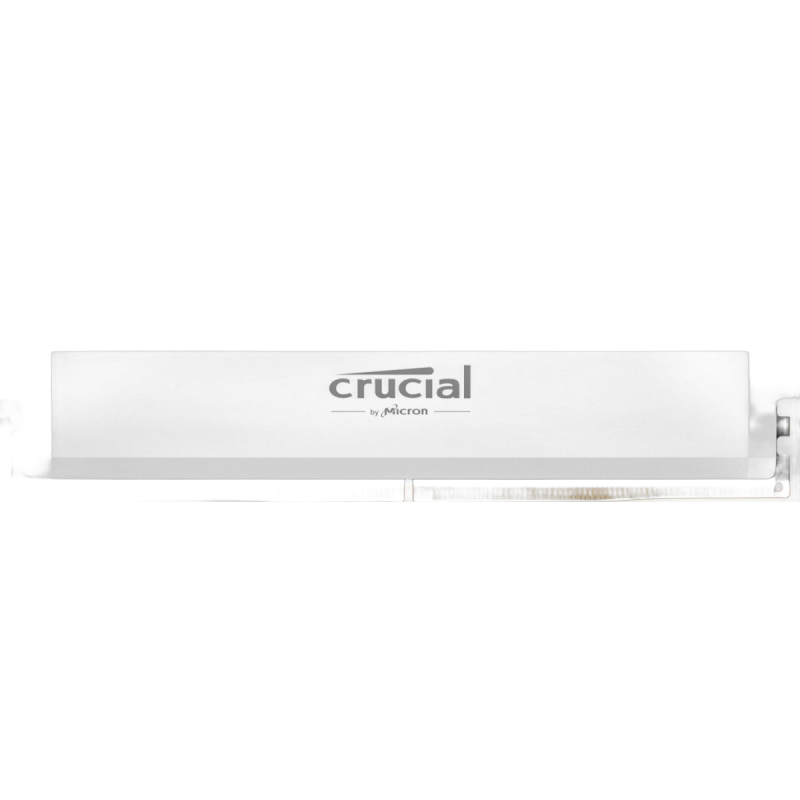 Pamięć Crucial DDR5 Pro OC 16GB 6400MHz CL38 biała z radiatorem Pamięć Crucial DDR5 Pro OC 16GB 6400MHz CL38 biała z radiatorem