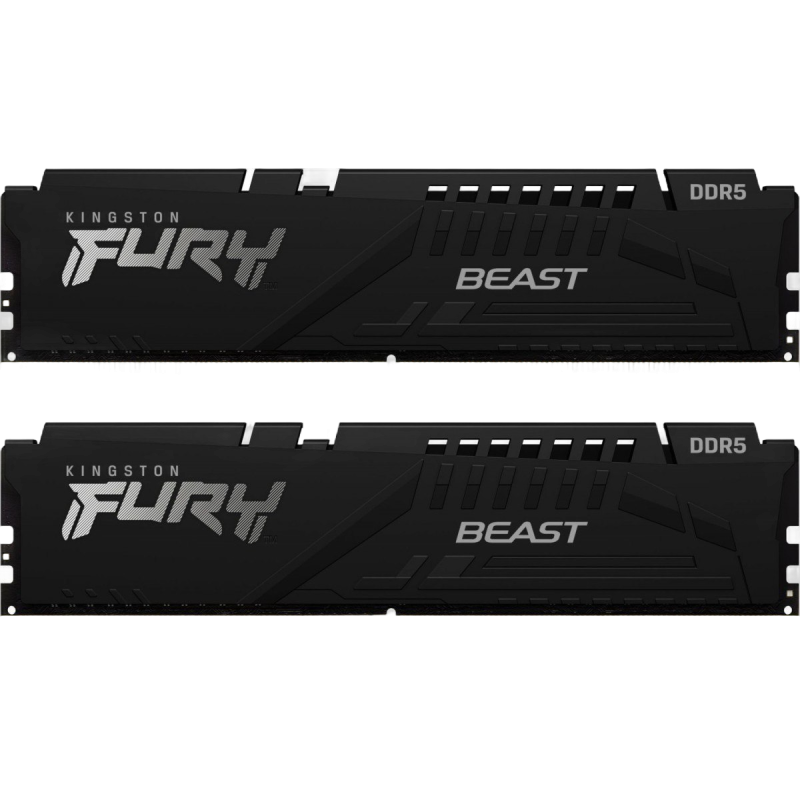 Pamięć DDR5 Kingston Fury Beast Black 64GB 5600 MHz CL36 z radiatorem Pamięć DDR5 Kingston Fury Beast Black 64GB 5600 MHz CL36 z radiatorem