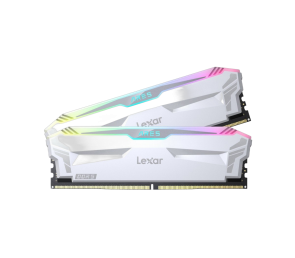 Pamięć DDR5 Lexar ARES RGB 32GB 6400MHz gaming lekka biała