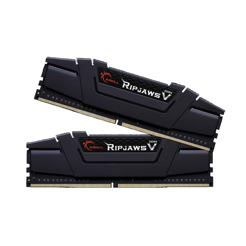 Pamięć G.SKILL DDR4 16GB 3200MHz CL16 RipjawsV 2x8GB czarna z radiatorem Pamięć G.SKILL DDR4 16GB 3200MHz CL16 RipjawsV 2x8GB czarna z radiatorem