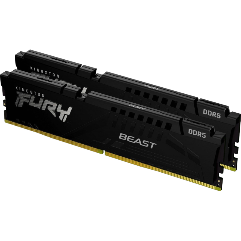 Pamięć Kingston DDR5 Fury Beast 16GB 5200 MHz CL40 czarna do gier Pamięć Kingston DDR5 Fury Beast 16GB 5200 MHz CL40 czarna do gier