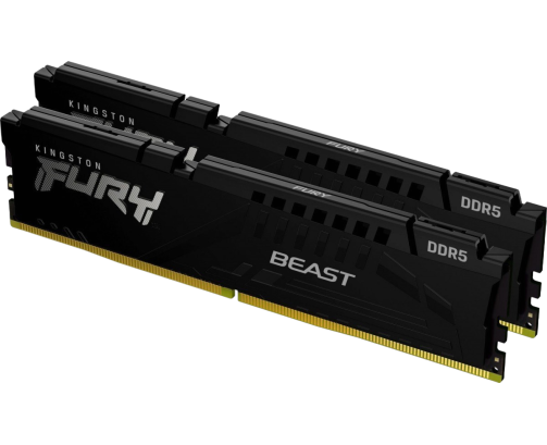 Pamięć Kingston DDR5 Fury Beast 16GB 5200 MHz CL40 czarna do gier