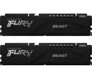 Pamięć Kingston DDR5 Fury Beast Black 64GB 5200MHz CL36 z radiatorem