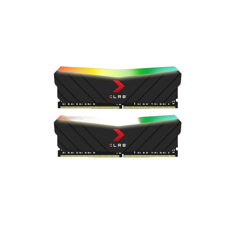 Pamięć PNY XLR8 32GB DDR4 3200MHz RGB wydajna zestaw 2 szt. Pamięć PNY XLR8 32GB DDR4 3200MHz RGB wydajna zestaw 2 szt.