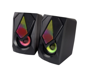 Głośnik 2.0 USB LED Rainbow Esperanza czarny wysokiej jakości