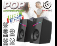 Głośnik Rebeltec 2.0 POP z LED RGB do PC notebooków mobilnych Głośnik Rebeltec 2.0 POP z LED RGB do PC notebooków mobilnych