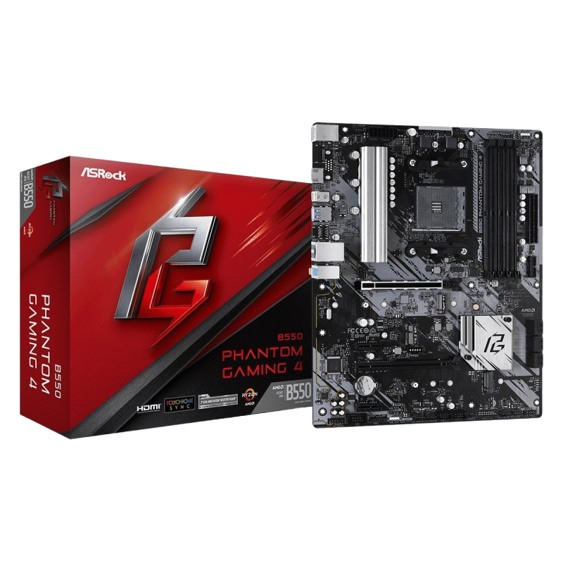 ASRock Płyta główna B550 Phantom Gaming 4 AM4 4DDR4 HDMI M.2 ATX ASRock Płyta główna B550 Phantom Gaming 4 AM4 4DDR4 HDMI M.2 ATX
