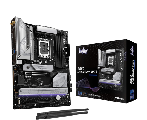 ASRock Płyta główna B860 LIVEMIXER WIFI 4DDR5 ATX wydajny