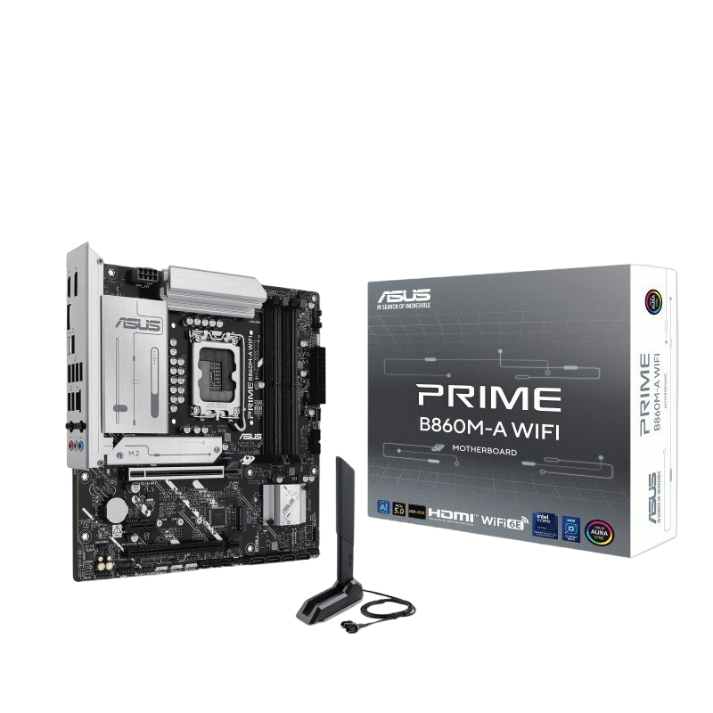 Asus PRIME B860M-A WIFI mATX DDR5 wydajna płyta główna z WiFi Asus PRIME B860M-A WIFI mATX DDR5 wydajna płyta główna z WiFi