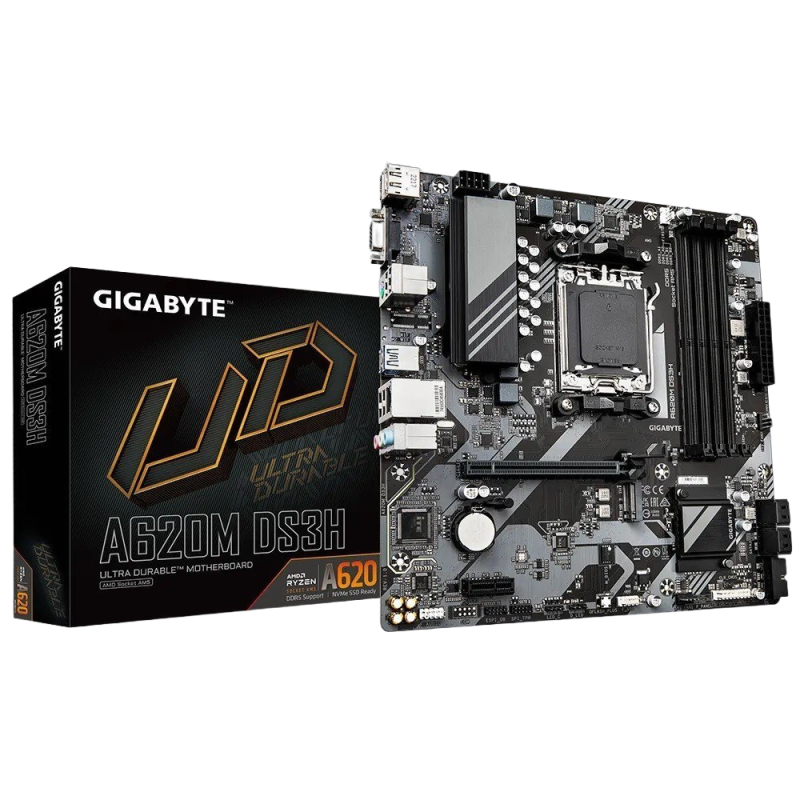 Gigabyte A620M DS3H AM5 płyta główna mATX z DDR5 HDMI DP Gigabyte A620M DS3H AM5 płyta główna mATX z DDR5 HDMI DP