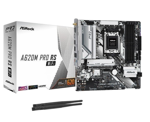 Płyta główna ASRock A620M PRO RS WIFI AM5 DDR5 mATX z HDMI i DP