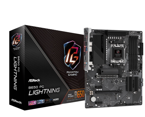 Płyta główna ASRock B650 PG LIGHTNING AM5 4DDR5 HDMI ATX wydajna