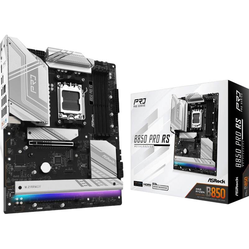 Płyta główna ASRock B850 PRO RS AM5 4DDR5 ATX wydajna i nowoczesna Płyta główna ASRock B850 PRO RS AM5 4DDR5 ATX wydajna i nowoczesna