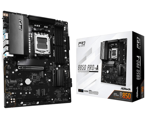 Płyta główna ASRock B850 PRO-A AM5 4DDR5 ATX z RGB i WiFi 2.5 Gb/s