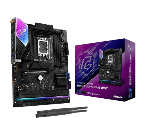 Płyta główna ASRock B860 LIGHTNING WIFI ATX 4DDR5 8933 MHz z Thunderbolt 4