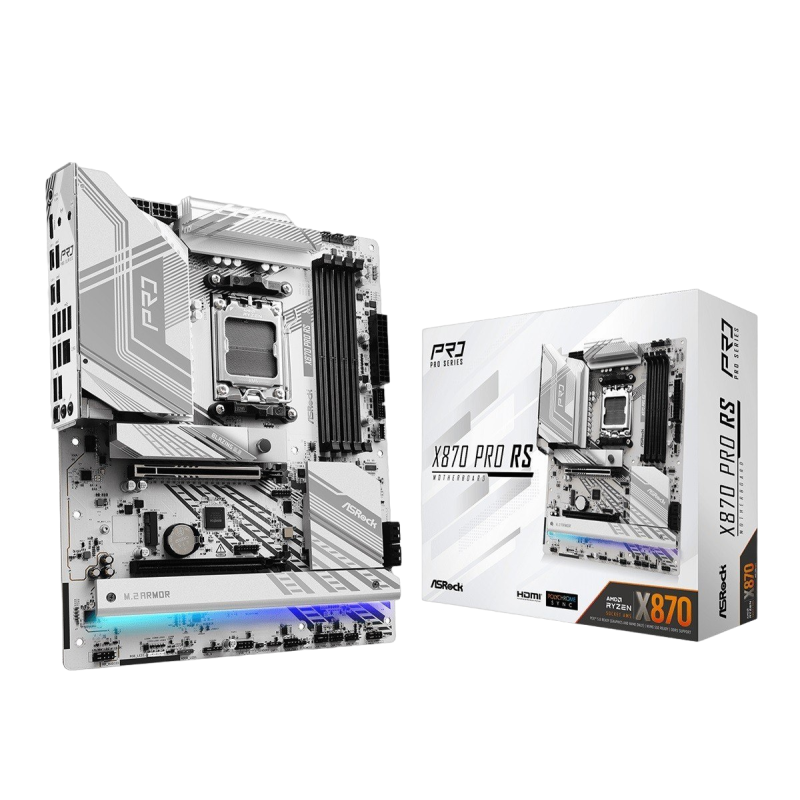 Płyta główna ASRock X870 PRO RS AM5 4DDR5 M.2 ATX wydajna Płyta główna ASRock X870 PRO RS AM5 4DDR5 M.2 ATX wydajna
