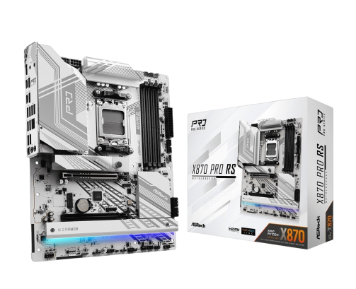 Płyta główna ASRock X870 PRO RS AM5 4DDR5 M.2 ATX wydajna