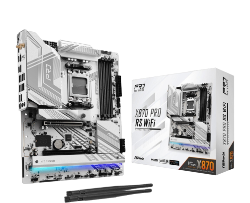 Płyta główna ASRock X870 Pro RS WiFi AM5 4DDR5 ATX z PCIe 5.0