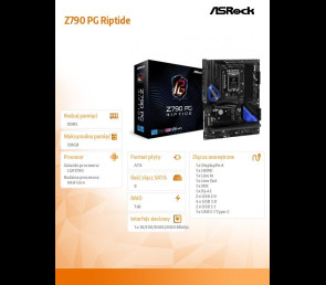 Płyta główna ASRock Z790 PG Riptide S1700 4DDR5 HDMI DP ATX