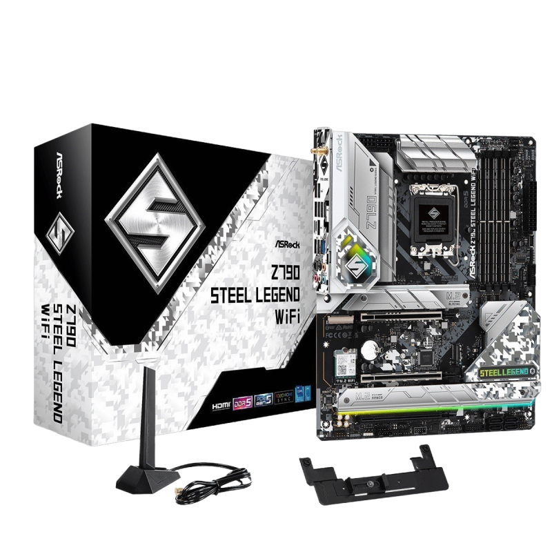 Płyta główna ASRock Z790 Steel Legend WIFI LGA1700 DDR5 ATX 6800MHz Płyta główna ASRock Z790 Steel Legend WIFI LGA1700 DDR5 ATX 6800MHz
