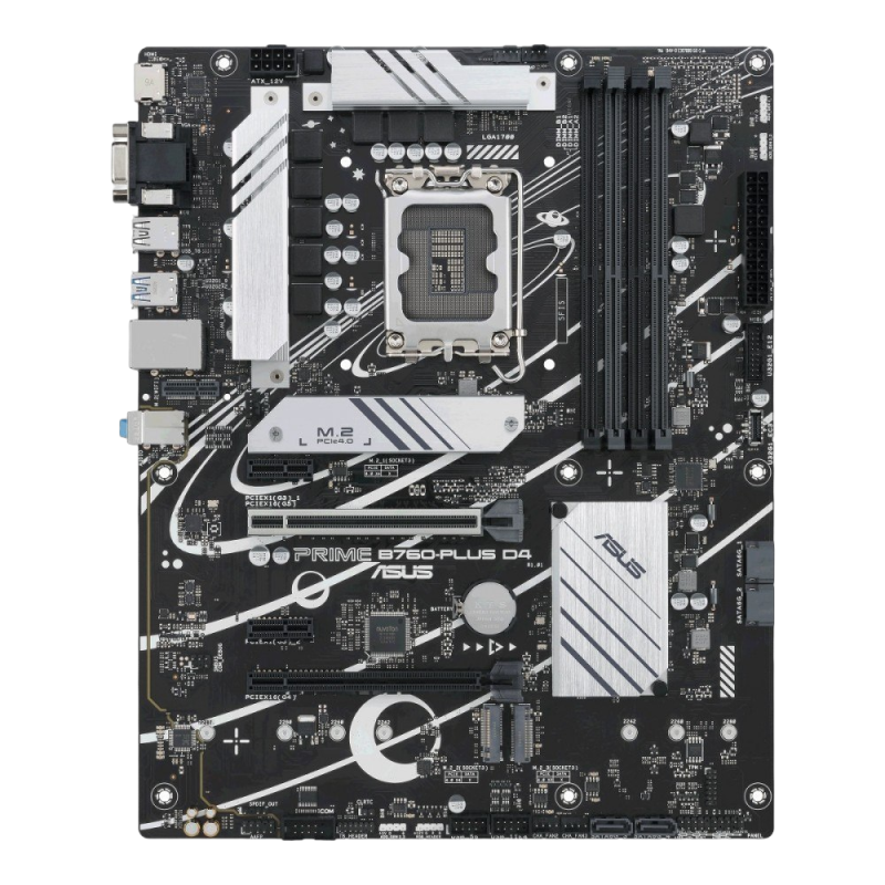 Płyta główna Asus PRIME B760-PLUS D4 ATX z PCIe 5.0 i 4 złączami DDR4 Płyta główna Asus PRIME B760-PLUS D4 ATX z PCIe 5.0 i 4 złączami DDR4