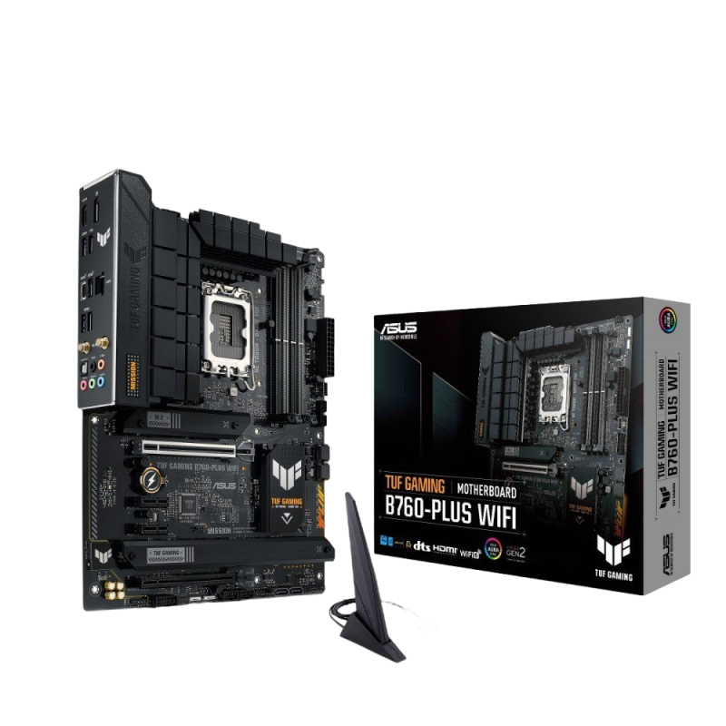 Płyta główna Asus TUF Gaming B760-PLUS WIFI s1700 4DDR5 ATX wydajna gamingowa Płyta główna Asus TUF Gaming B760-PLUS WIFI s1700 4DDR5 ATX wydajna gamingowa