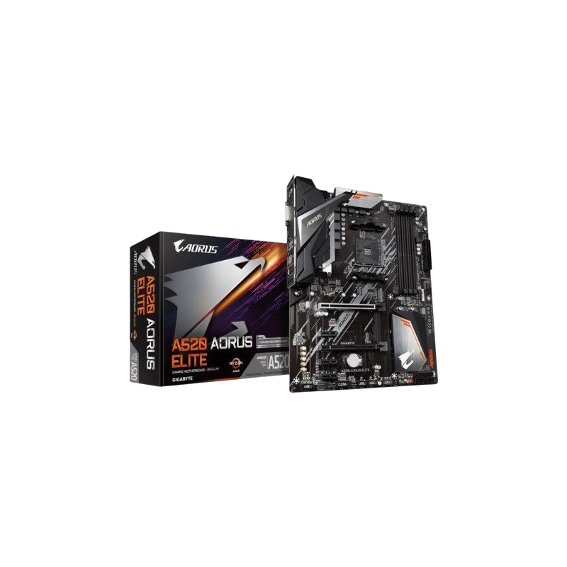 Płyta główna Gigabyte A520 AORUS ELITE AM4 4DDR4 HDMI DVI ATX Płyta główna Gigabyte A520 AORUS ELITE AM4 4DDR4 HDMI DVI ATX