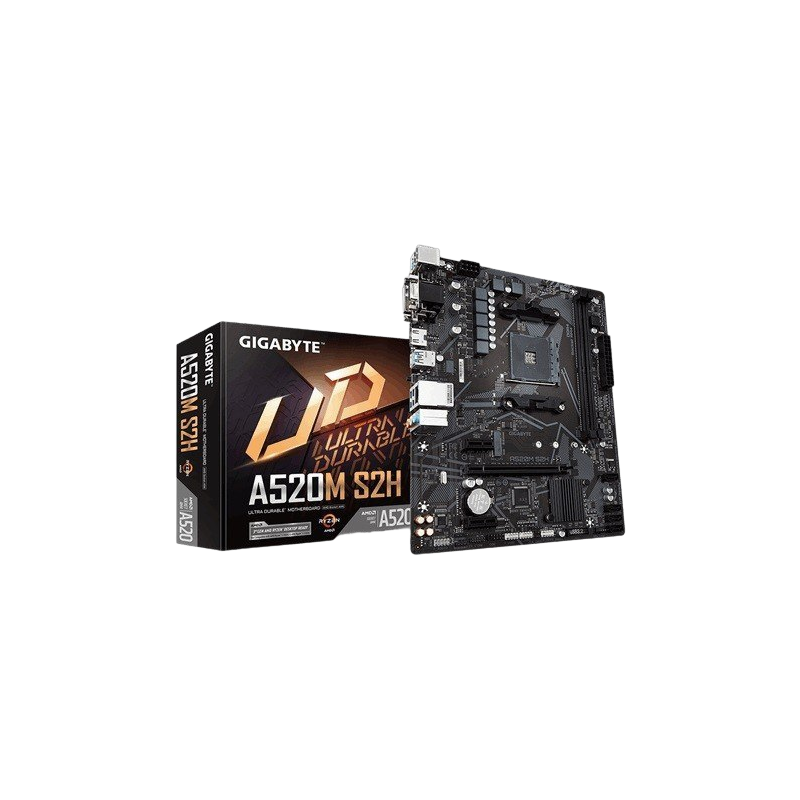 Płyta główna Gigabyte A520M S2H AM4 mATX 2DDR4 HDMI DVI RGB Płyta główna Gigabyte A520M S2H AM4 mATX 2DDR4 HDMI DVI RGB