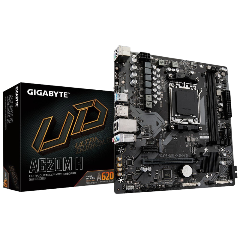 Płyta główna Gigabyte A620M H AM5 DDR5 mATX HDMI DisplayPort Płyta główna Gigabyte A620M H AM5 DDR5 mATX HDMI DisplayPort