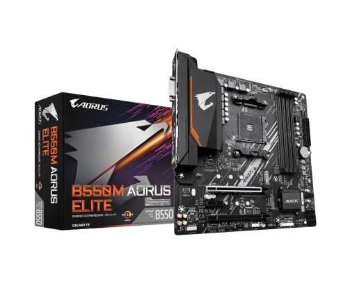 Płyta główna Gigabyte B550M AORUS ELITE AM4 mATX 4DDR4 2HDMI DVI-D