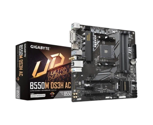 Płyta główna Gigabyte B550M DS3H AC AM4 mATX z Wi-Fi i RGB