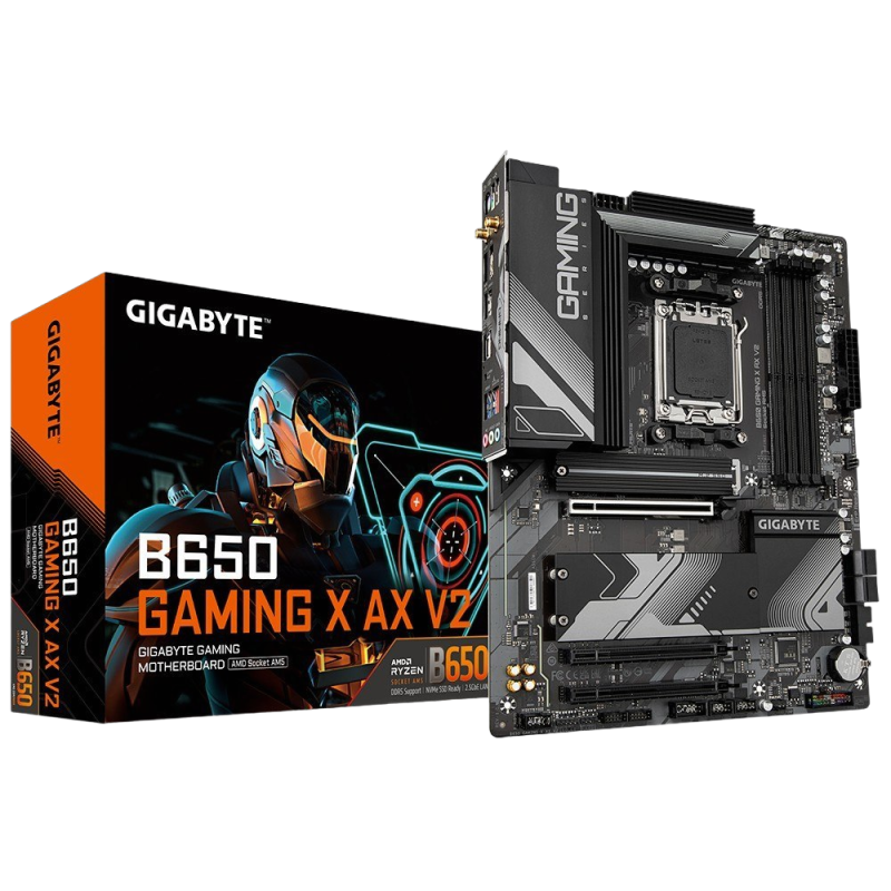 Płyta główna Gigabyte B650 GAMING X AX V2 AM5 DDR5 ATX z Wi-Fi 6E Płyta główna Gigabyte B650 GAMING X AX V2 AM5 DDR5 ATX z Wi-Fi 6E