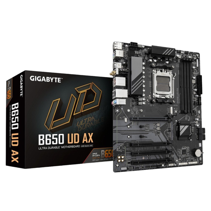 Płyta główna Gigabyte B650 UD AX AM5 4DDR5 HDMI DP ATX wydajna Płyta główna Gigabyte B650 UD AX AM5 4DDR5 HDMI DP ATX wydajna
