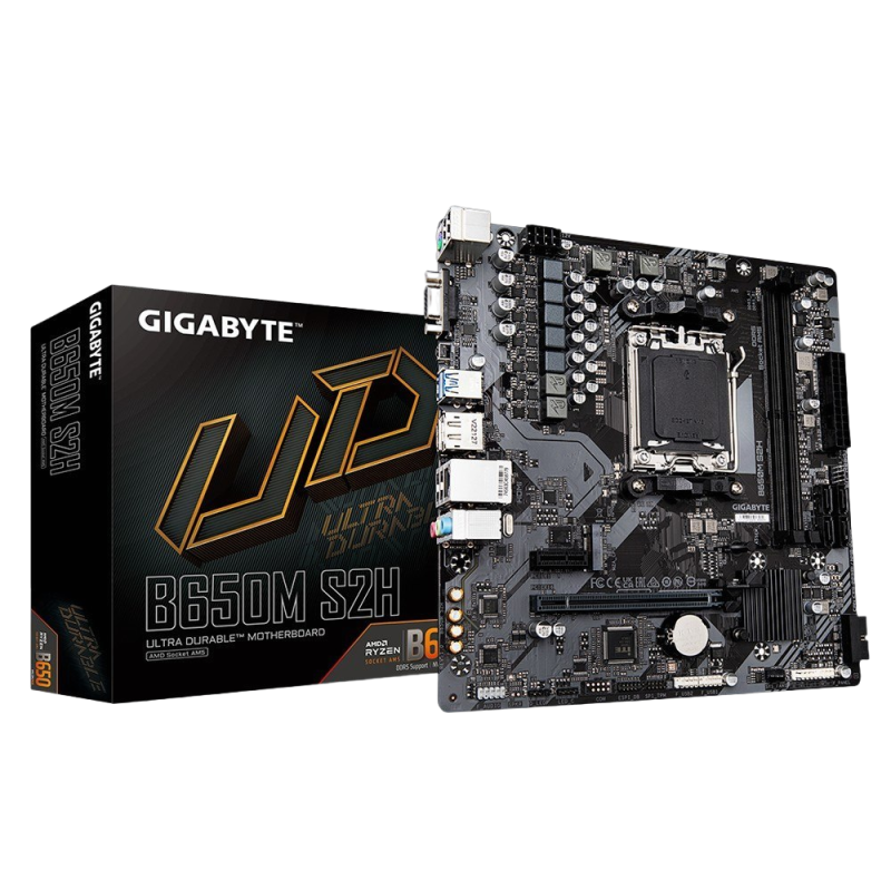 Płyta główna Gigabyte B650M S2H AM5 2DDR5 HDMI DP mATX gamingowa Płyta główna Gigabyte B650M S2H AM5 2DDR5 HDMI DP mATX gamingowa