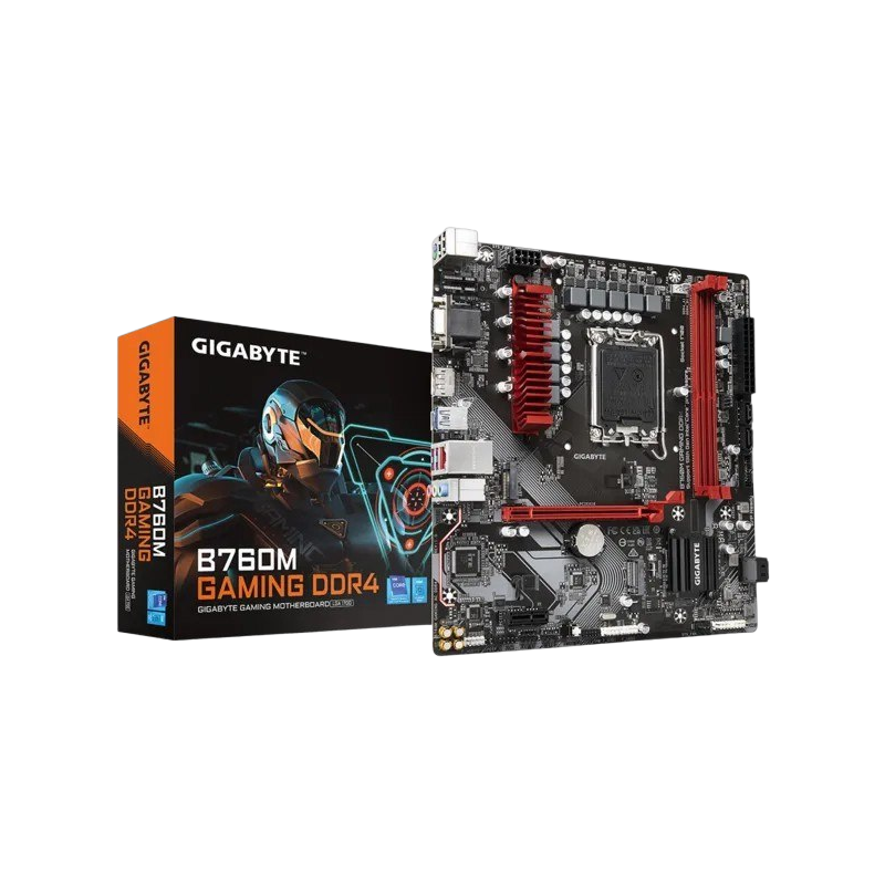 Płyta główna Gigabyte B760M GAMING DDR4 s1700 mATX z PCIe 4.0 i LAN 2,5 GbE Płyta główna Gigabyte B760M GAMING DDR4 s1700 mATX z PCIe 4.0 i LAN 2,5 GbE