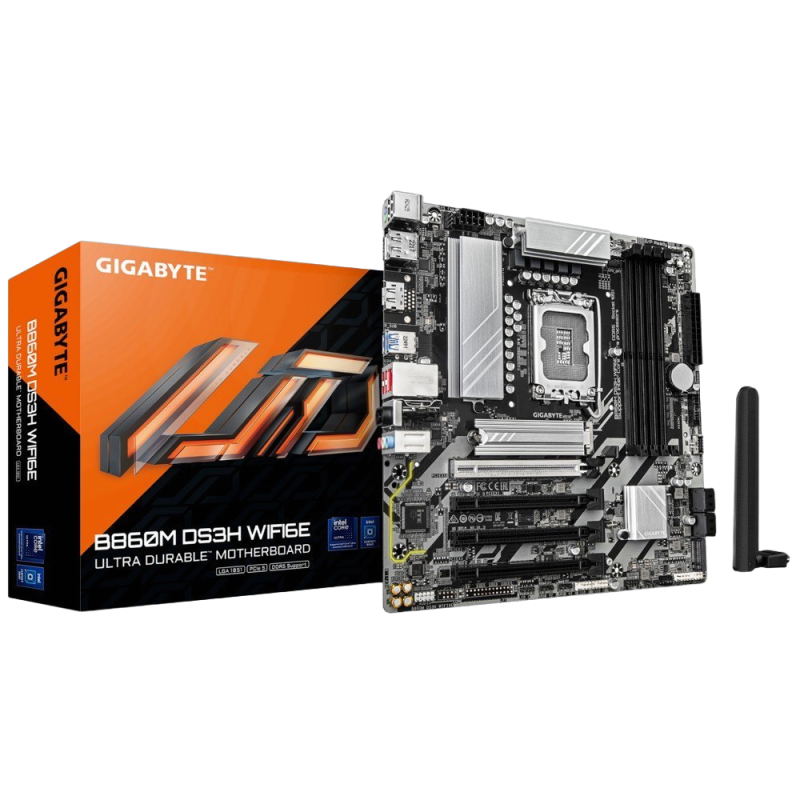 Płyta główna Gigabyte B860M DS3H WIFI6E z obsługą Intel Core Ultra Płyta główna Gigabyte B860M DS3H WIFI6E z obsługą Intel Core Ultra