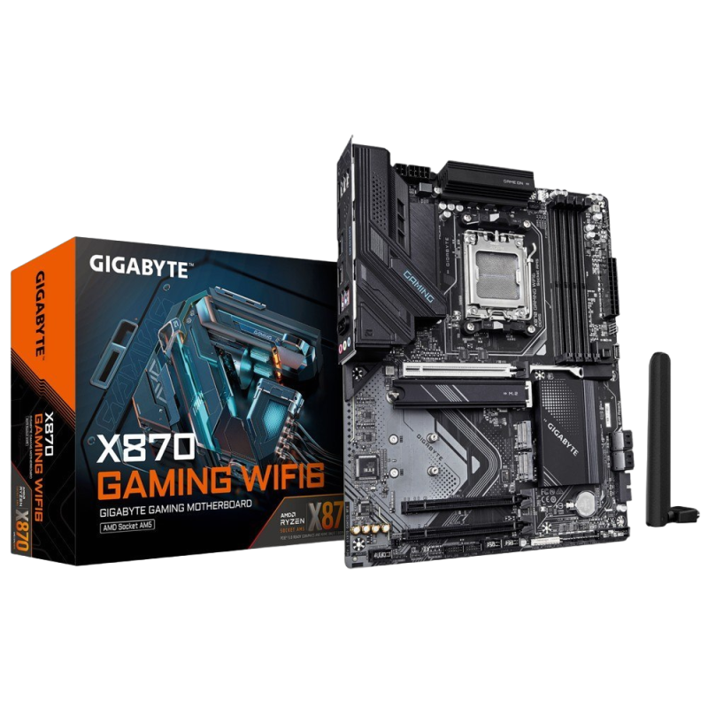 Płyta główna Gigabyte X870 GAMING WIFI6 AM5 4DDR5 HDMI USB-C ATX Płyta główna Gigabyte X870 GAMING WIFI6 AM5 4DDR5 HDMI USB-C ATX