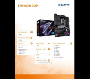 Płyta główna Gigabyte Z790 AORUS ELITE DDR4 S1700 ATX z USB M.2 4DDR4