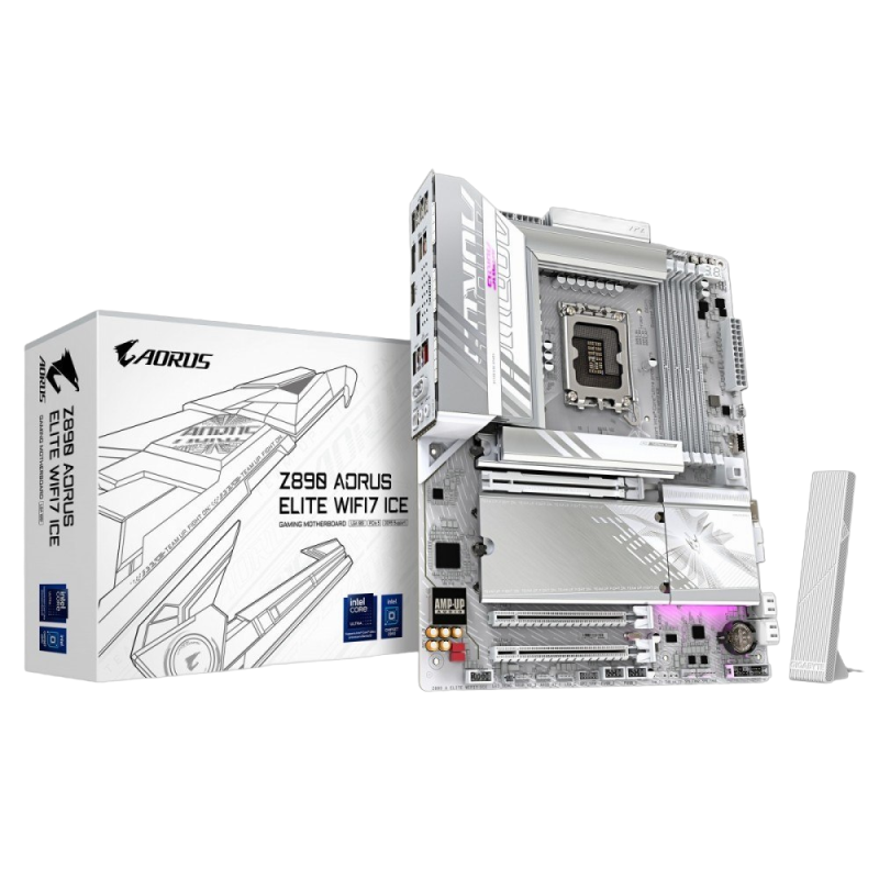 Płyta główna Gigabyte Z890 A ELITE WF7 ICE z wsparciem dla Intel Core Ultra Płyta główna Gigabyte Z890 A ELITE WF7 ICE z wsparciem dla Intel Core Ultra