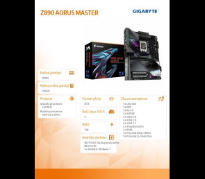 Płyta główna Gigabyte Z890 AORUS MASTER DDR5 z WiFi 7 i Thunderbolt 4