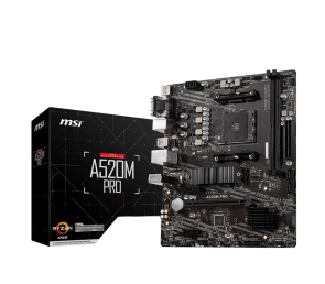 Płyta główna MSI A520M PRO AM4 mATX 2DDR4 HDMI USB 3.2 wydajna