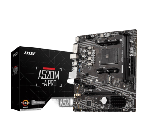 Płyta główna MSI A520M-A PRO AM4 mATX 2DDR4 DVI HDMI USB 3.2