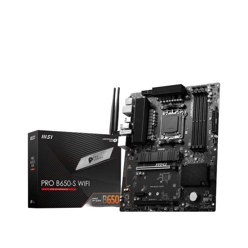 Płyta główna MSI PRO B650-S WIFI AM5 4DDR5 HDMI DP ATX zaawansowana Płyta główna MSI PRO B650-S WIFI AM5 4DDR5 HDMI DP ATX zaawansowana