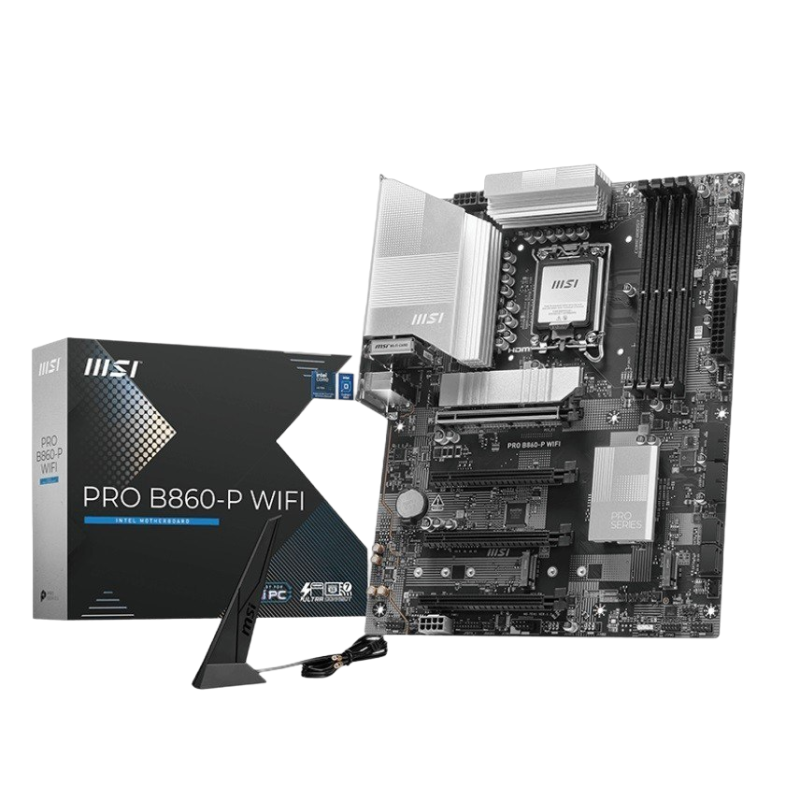 Płyta główna MSI PRO B860-P WIFI LGA1851 ATX z DDR5 i Thunderbolt 4 Płyta główna MSI PRO B860-P WIFI LGA1851 ATX z DDR5 i Thunderbolt 4