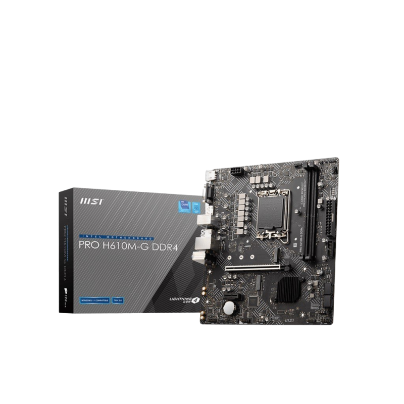 Płyta główna MSI PRO H610M-G s1700 DDR4 mATX z HDMI i DP Płyta główna MSI PRO H610M-G s1700 DDR4 mATX z HDMI i DP