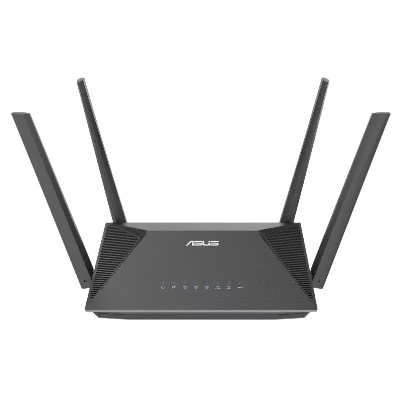Router Asus RT-AX52 WiFi 6 gigabitowy 4 anteny z kablami Router Asus RT-AX52 WiFi 6 gigabitowy 4 anteny z kablami